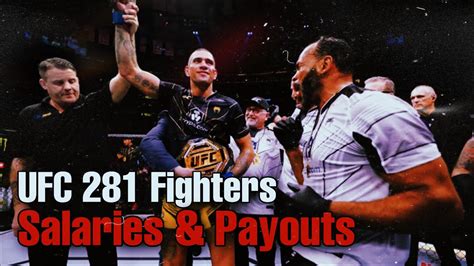 Ufc 281 payouts - Mike Bohn. May 22, 2022 8:50 am ET. LAS VEGAS – Fighters from Saturday’s UFC Fight Night 206 event took home UFC Promotional Guidelines Compliance pay totaling $127,000. The program, a comprehensive plan that includes outfitting requirements, media obligations and other items under the fighter code of conduct, replaces the previous payments ...